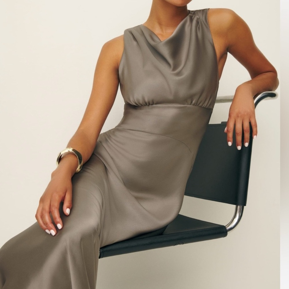 Reformation Maxi Dress in Taupe